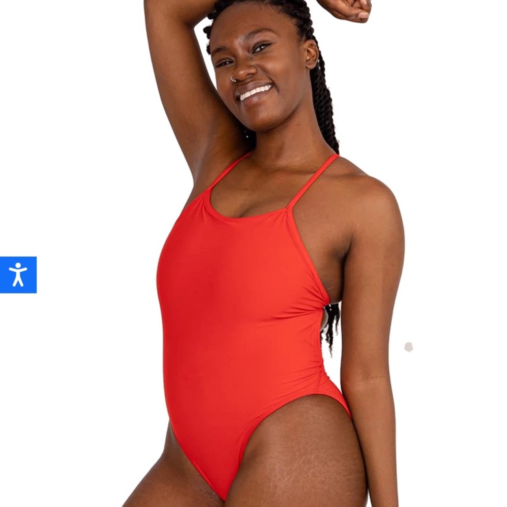 Pink One Piece Bathing Suit